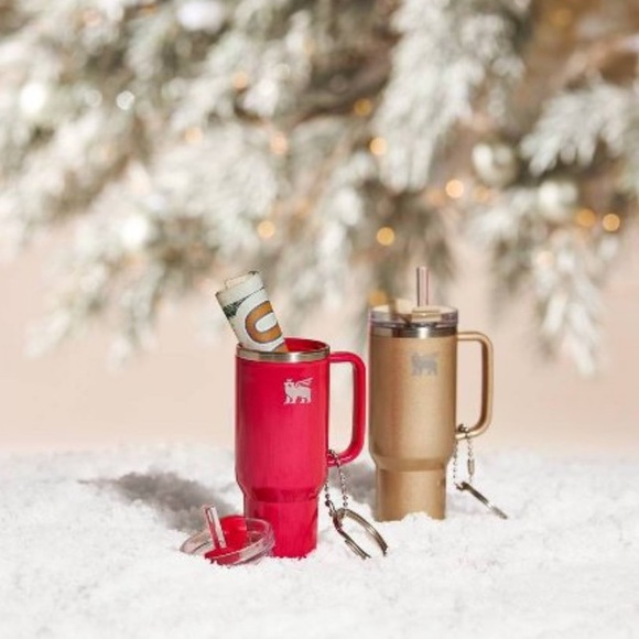 NEW Stanley Water Bottle Keychain Christmas Tree Ornament Red Delicious - Picture 10 of 10